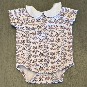 Kate Quinn Botanical Print Bodysuit - lavender and purple